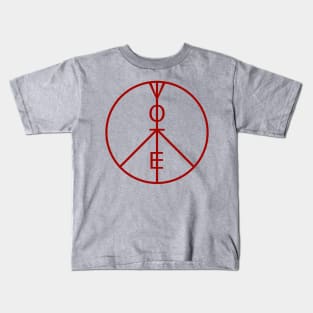 Vote Peace Sign Kids T-Shirt